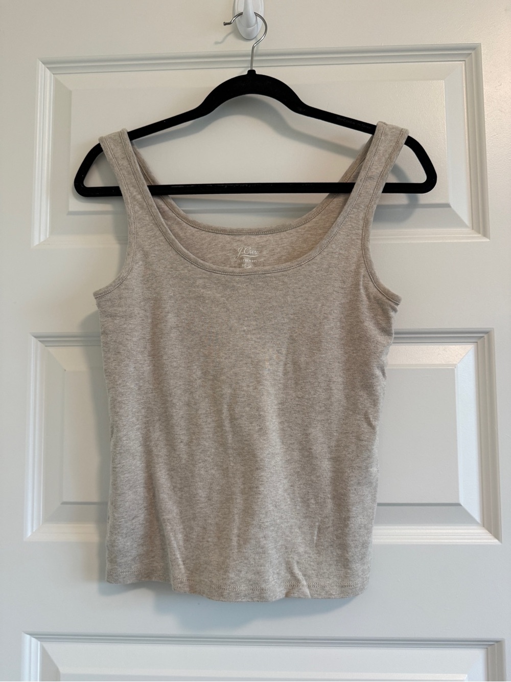 J. Crew Oatmeal Scoop Tank Top